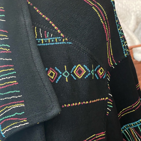 Vikki Vi California Button Down blouse size 3X short sleeves faux embroidery - Picture 7 of 15